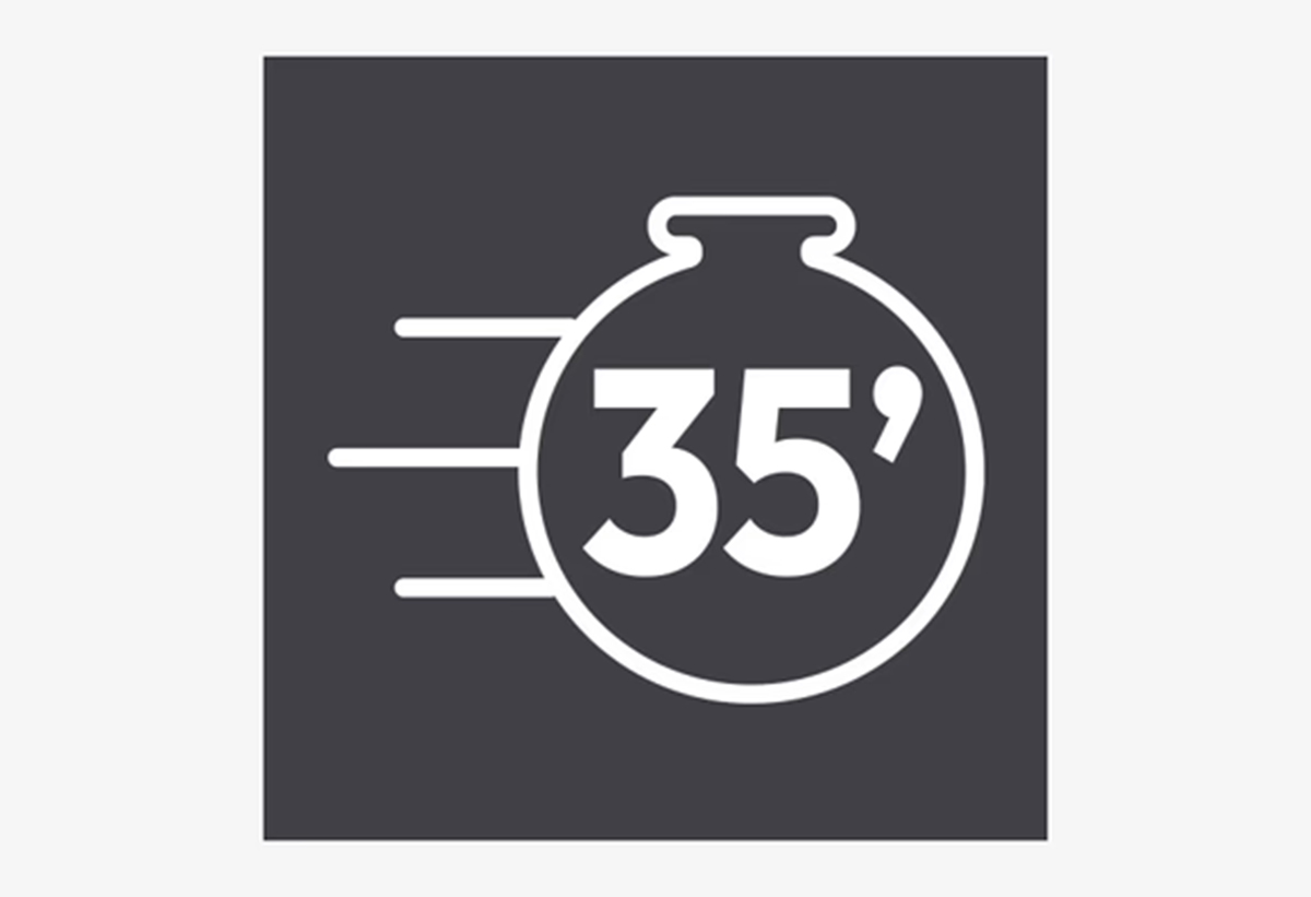 Απεικονίζεται εικονίδιο που δηλώνει 35'.